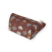Frond Accessory Pouch w T-bottom in Red